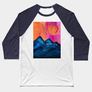 mountain ocean sun Baseball T-Shirt